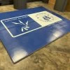 AK Athletic Equipment Clearance 12' X 10’ Blue Mat With Logo Error Roll-Up Mat Print Flaw 1 AK Athletic Equipment Clearance 12' X 10’ Blue Mat With Logo Error Roll-Up Mat Print Flaw -Fitness Craze 10x12clearancebluelogo
