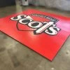 AK Athletic Equipment Clearance Wrestling Mat 12’ 1/2” X 10’ 11” X 1 3/8" Roll-Up Mat Red Mat With Logo 2 AK Athletic Equipment Clearance Wrestling Mat 12’ 1/2” X 10’ 11” X 1 3/8" Roll-Up Mat Red Mat With Logo -Fitness Craze 12 1 2 x10 11 logoclearancemat