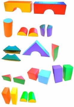 AK Athletic Equipment Soft Play 21-Piece Block Set 7 AK Athletic Equipment Soft Play 21-Piece Block Set -Fitness Craze 21 PIECES OF BLOCK SET