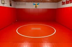 AK Athletic Equipment 13' X 13' X 1 3/8" Roll-Up Wrestling Mat -Fitness Craze 28876
