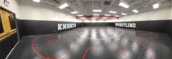 AK Athletic Equipment 42' X 42' X 1 3/8" Roll-Up Wrestling Mat -Fitness Craze 34951 1