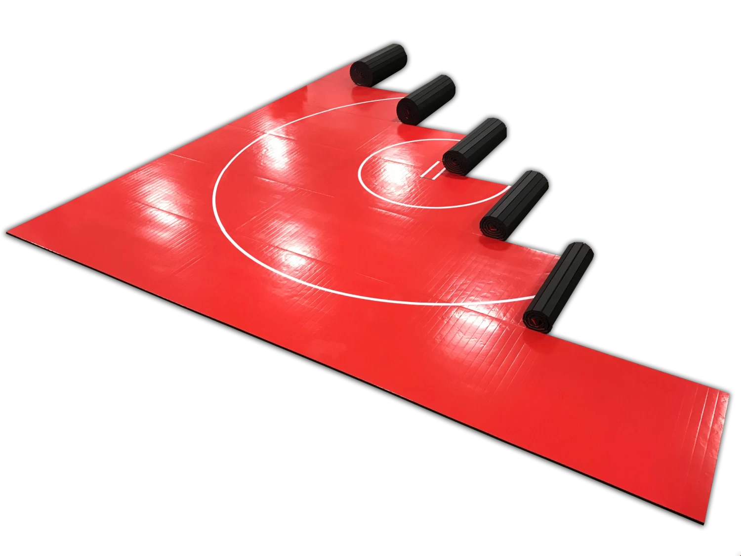 AK Athletic Equipment 36' X 36' X 1 3/8" Roll-Up Wrestling Mat