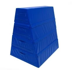 AK Athletic Equipment Trapezoid Skill Shape Mat 4' X 3' X 4' 5 AK Athletic Equipment Trapezoid Skill Shape Mat 4' X 3' X 4' -Fitness Craze 4 trap blue