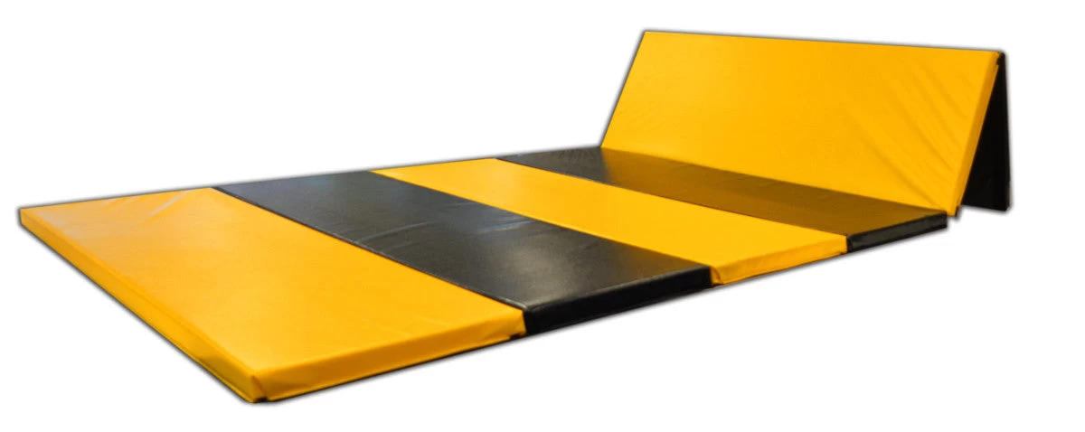 AK Athletic Equipment 4' X 10' X 1 3/8" Removable Folding Gym Wall Pad 4 AK Athletic Equipment 4' X 10' X 1 3/8" Removable Folding Gym Wall Pad - Image 2