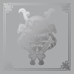 AK Athletic Equipment Clearance 8' X 8' X 1 3/8" Roll-Up Wrestling Mat Grey With Samurai Logo