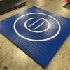 AK Athletic Equipment Clearance 8' X 8' X 1 3/8" Roll-Up Wrestling Mat Blue With White Circles 1 AK Athletic Equipment Clearance 8' X 8' X 1 3/8" Roll-Up Wrestling Mat Blue With White Circles -Fitness Craze 8x8blueandwhiteclearancebubbles