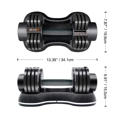 ATIVAFIT 27.5 LB GlideTech Adjustable Dumbbells 4 ATIVAFIT 27.5 LB GlideTech Adjustable Dumbbells - Image 2