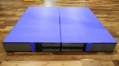 AK Athletic Equipment Aerial Arts Bi-Fold Landing Mat 6' X 6' X 8" -Fitness Craze Blue Aerial arts mat