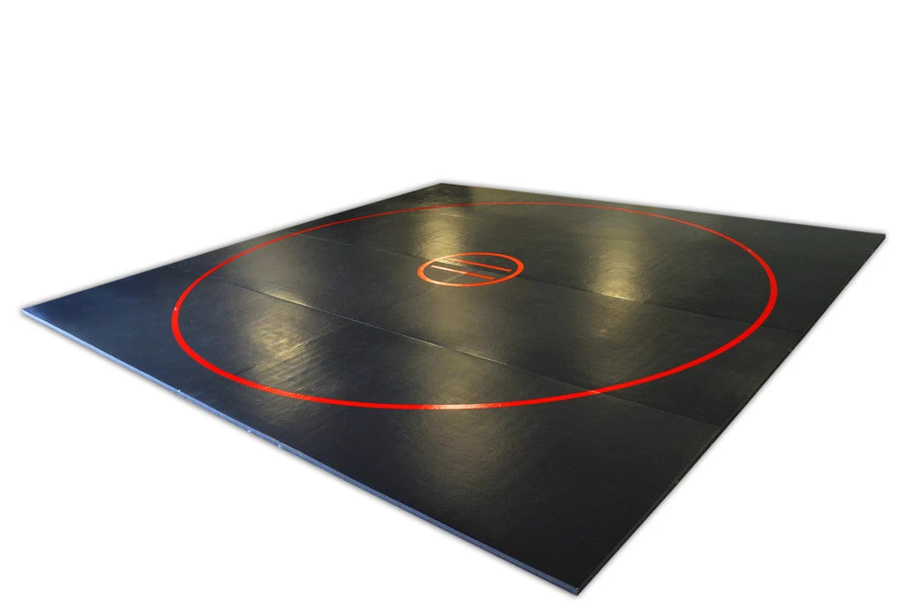 AK Athletic Equipment QUICK SHIP 20' X 20' X 1 3/8" Roll-Up Wrestling Mat- BLACK MAT WITH NO CIRCLES- ONLY ONE AVAILABLE 6 AK Athletic Equipment QUICK SHIP 20' X 20' X 1 3/8" Roll-Up Wrestling Mat- BLACK MAT WITH NO CIRCLES- ONLY ONE AVAILABLE - Image 4