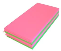 AK Athletic Equipment Folding 4' X 8' X 2" Gymnastics Mat Intermediate Level -Fitness Craze FOLDED PINK LIME 482 f167f119 a89d 479c 90de 0ec9d8249336