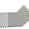 AK Athletic Equipment Chevron Zigzag 4' X 8' X 1 3/8" Advanced Level Folding Gymnastics Mat -Fitness Craze GRAY CHEVRON 2