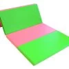 AK Athletic Equipment Folding 4' X 8' X 2" Gymnastics Mat Intermediate Level -Fitness Craze PARTIALLY FOLDED PINK LIME 482 6c014201 8f50 4a8e 8844 989205c6ee4f