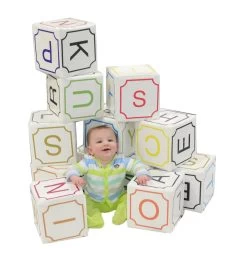 AK Athletic Equipment Oversized Soft Play Alphabet 12 Piece Block Set