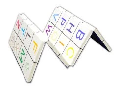 AK Athletic Equipment 4' X 8' X 2" Alphabet Fun Tumbling Mat -Fitness Craze alphabet mat accordian