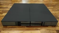 AK Athletic Equipment Aerial Arts Bi-Fold Landing Mat 6' X 6' X 8" -Fitness Craze black arial arts mat