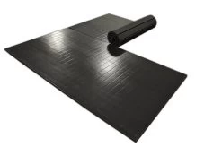 AK Athletic Equipment 10' X 10' X 1 3/8" Roll-Up Wrestling Mat -Fitness Craze black martial arts mats