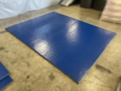 AK Athletic Equipment Clearance Wrestling Mat 8' X 10' X 1 3/8" Roll-Up Mat BLUE