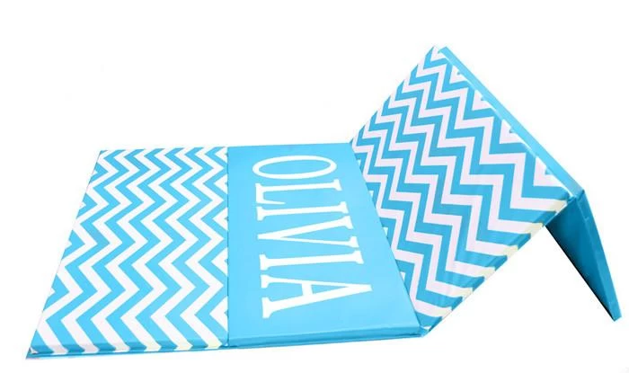 AK Athletic Equipment Holiday Shop Chevron Zigzag 4' X 8' X 1 3/8" Advanced Level Folding Gymnastics Mat 7 AK Athletic Equipment Holiday Shop Chevron Zigzag 4' X 8' X 1 3/8" Advanced Level Folding Gymnastics Mat - Image 5