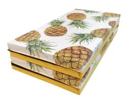 AK Athletic Equipment Pineapple 4' X 8' Folding Gymnastics Mat -Fitness Craze folded pineapple 4 x 8 gymnastics mat