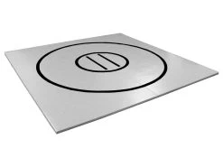 AK Athletic Equipment 10' X 10' X 1 3/8" Roll-Up Wrestling Mat -Fitness Craze gray with black circles and starting lines 8f44a61d 0bbb 479f bbb9 cd6aab52e786