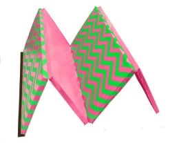AK Athletic Equipment Chevron Zigzag 4' X 8' X 1 3/8" Advanced Level Folding Gymnastics Mat 10 AK Athletic Equipment Chevron Zigzag 4' X 8' X 1 3/8" Advanced Level Folding Gymnastics Mat -Fitness Craze green pink chevron folding mat ak