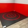AK Athletic Equipment Instant Wrestling Room 10' X 10' Wrestling Mat And Removable Roll Up Wall Pads Package -Fitness Craze instantrollupwrestlingroom