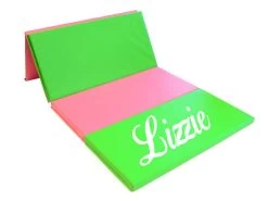 AK Athletic Equipment Folding 4' X 8' X 2" Gymnastics Mat Intermediate Level -Fitness Craze name PARTIALLY FOLDED PINK LIME 482 1024x1024 70042961 4868 421c bb16 d7dbd0a9d7f2