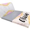 AK Athletic Equipment Pink And Gold Monogram 4' X 8' Folding Gymnastics Mat -Fitness Craze pink and marble mat