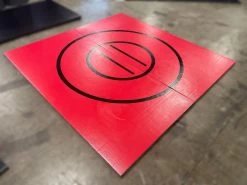 AK Athletic Equipment Clearance 8' X 8' X 1 3/8" Roll-Up Wrestling Mat Red
