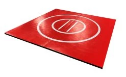 AK Athletic Equipment Clearance Shop Grip Safe 8' X 8' X 1 3/8" Roll-Up Wrestling Mat 13 AK Athletic Equipment Clearance Shop Grip Safe 8' X 8' X 1 3/8" Roll-Up Wrestling Mat -Fitness Craze redwithwhitegripsafecopy