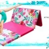 AK Athletic Equipment Spring Floral 4' X 8' X 2" Intermediate Level Folding Gymnastics Mat -Fitness Craze spring floral ad