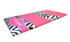 AK Athletic Equipment Buy Together And Save! Pink Zebra Print Monogram 4' X 8' Mat And Folding Incline Mat -Fitness Craze zebra flat mat pink name drop shadow b9ff87f9 1106 4f65 b958 95d3e4615ce7